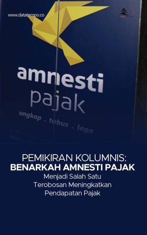 Pemikiran Kolumnis: Benarkah Amnesti Pajak Menjadi Salah Satu Terobosan Meningkatkan Pendapatan Pajak