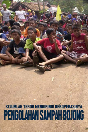Sejumlah Teror Mengiringi Beroperasinya Pengolahan Sampah Bojong