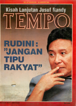 Rudini : Jangan Tipu Rakyat