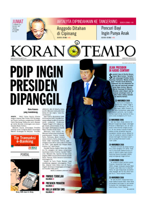 PDIP Ingin Presiden Dipanggil