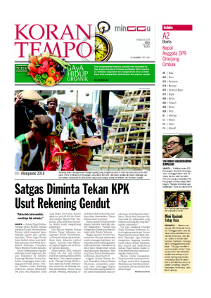 Satgas Diminta Tekan KPK Usut Rekening Gendut