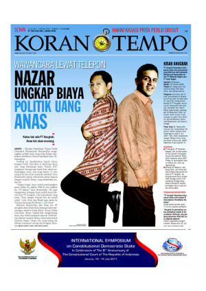 Wawancara Lewat Telepon Nazar Ungkap Biaya Politik Uang Anas