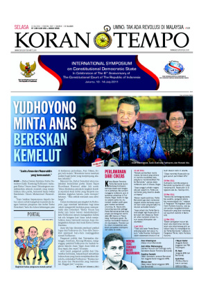 Yudhoyono Minta Anas Bereskan Kemelut