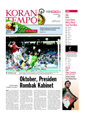 Oktober, Presiden Rombak Kabinet
