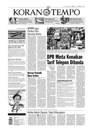 DPR Minta Kenaikan Tarif Telepon Ditunda
