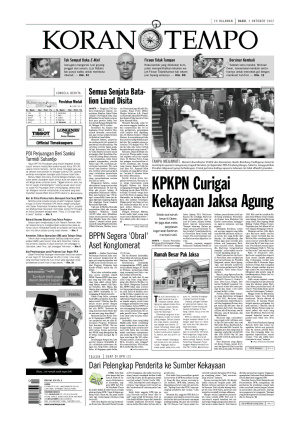 KPKPN Curigai Kekayaan Jaksa Agung