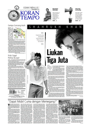 Shahrukh Khan Liukan Tiga Juta