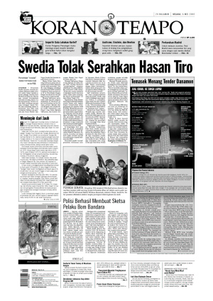 Swedia Tolak Serahkan Hasan Tiro