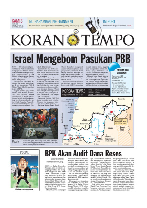 Israel Mengebom Pasukan PBB