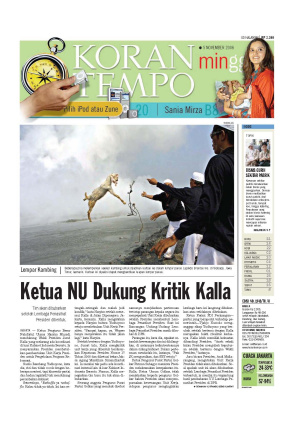 Ketua NU Dukung Kritik Kalla