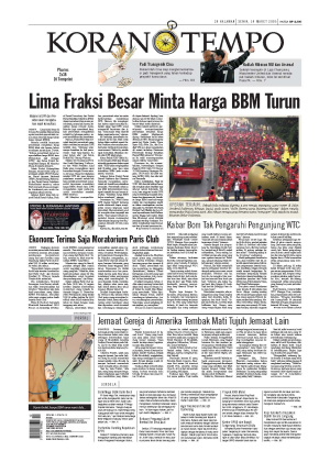 Lima Fraksi Besar Minta Harga BBM Turun