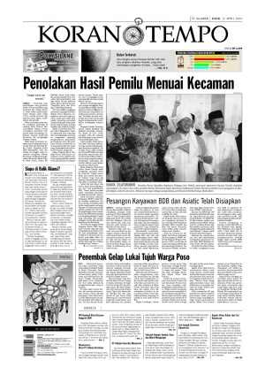 Penolakan Hasil Pemilu Menuai Kecaman