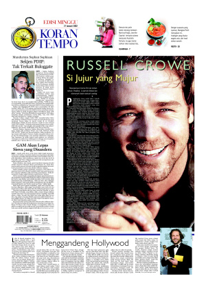 Russell Crowe, Si Jujur yang Mujur