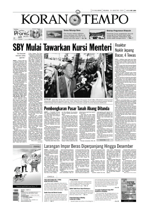 SBY Mulai Tawarkan Kursi Menteri