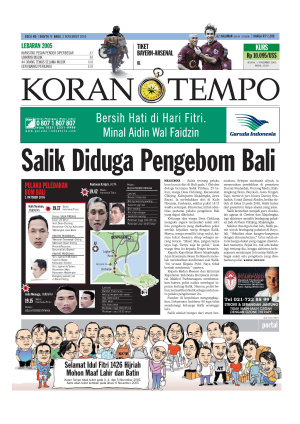 Salik Diduga Pengebom Bali