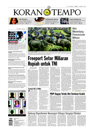 Freeport Setor Miliaran Rupiah untuk TNI