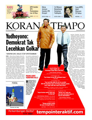 Yudhoyono: Demokrat Tak Lecehkan Golkar