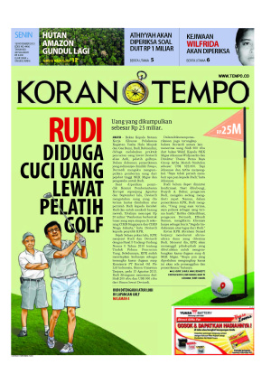 Rudi Diduga Cuci Uang Lewat Pelatih Golf