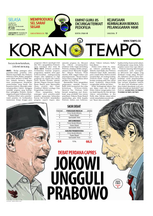 Debat Perdana Capres: Jokowi Ungguli Prabowo