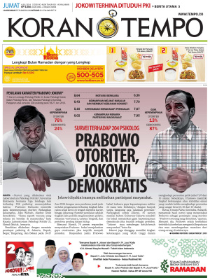 Prabowo Otoriter, Jokowi Demokratis