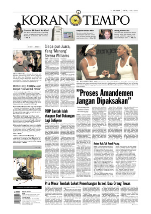 ”Proses Amandemen Jangan Dipaksakan”