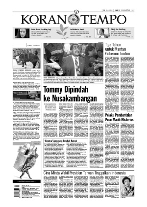 Tommy Dipindah ke Nusakambangan