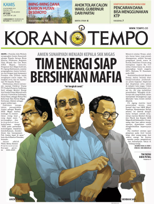 TIM ENERGI SIAP BERSIHKAN MAFIA