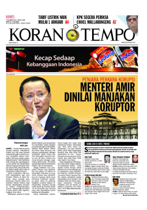 Penjara Perkara Korupsi Menteri Amir Dinilai Manjakan Koruptor