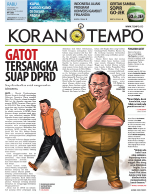 Gatot Tersangka Suap DPRD