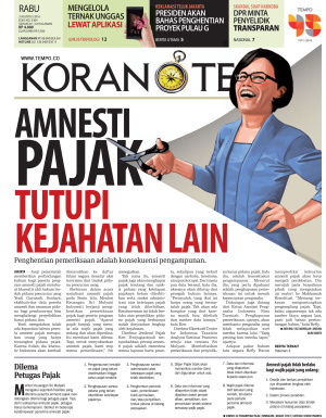 Amnesti Pajak Tutupi Kejahatan Lain