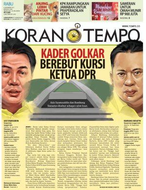 Kader Golkar Berebut Kursi Ketua DPR