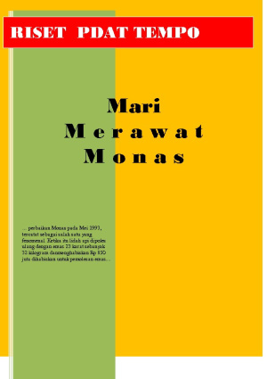 Perawatan Monas