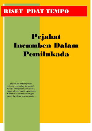 Pejabat Incumbent dalam Pemilukada