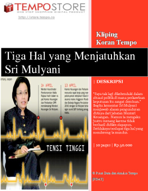 Tiga Hal yang Menjatuhkan Sri Mulyani