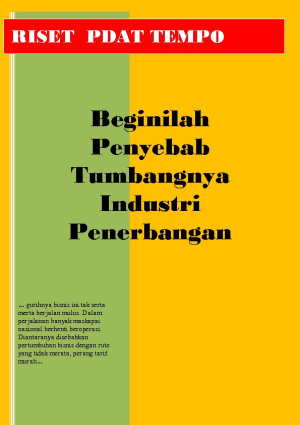 Perjalanan Industri Penerbangan Indonesia