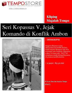 Seri Kopassus V, Jejak Komando di Konflik Ambon