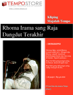 Rhoma Irama sang Raja Dangdut Terakhir
