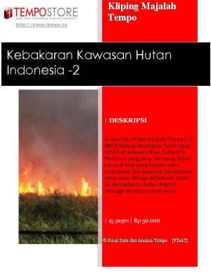 Kebakaran Kawasan Hutan Indonesia - 2