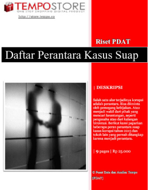 Daftar Perantara Suap