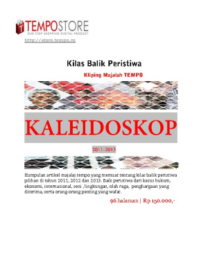 Kaleidoskop Tempo 2011-2013
