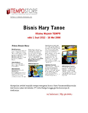 Gurita Bisnsi Hary Tanoesoedibjo