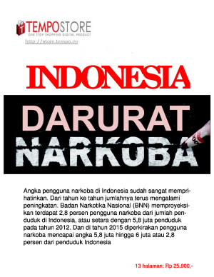 Indonesia Darurat Narkoba