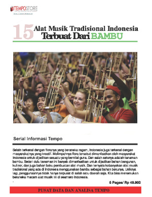 15 Alat Musik Tradisional Indonesia Terbuat Dari Bambu