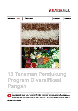 13 Tanaman Pendukung Program Diversifikasi Pangan