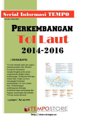 Perkembangan Tol Laut 2014-2016