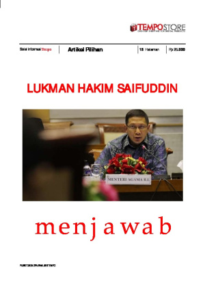 Lukman Hakim Saifuddin Menjawab