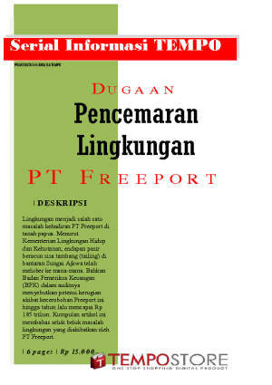 Dugaan Pencemaran Lingkungan PT Freeport