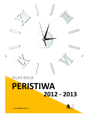 Kilas Balik Peristiwa 2012-2013