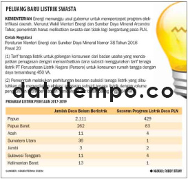 Peluang Baru Listrik Swasta.